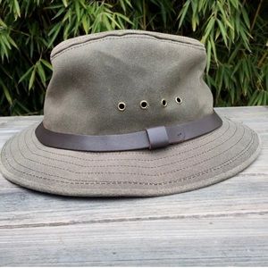C.C. Filson Tin Cloth Packer Hat Men's Medium